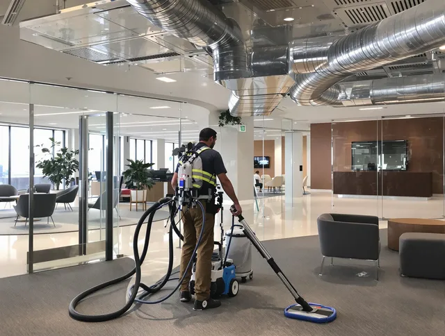 Commercial duct cleaning service by Ipswich Air Duct Cleaning in Ipswich