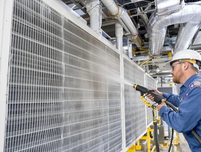 Professional commercial coil cleaning by Ipswich Air Duct Cleaning in Ipswich